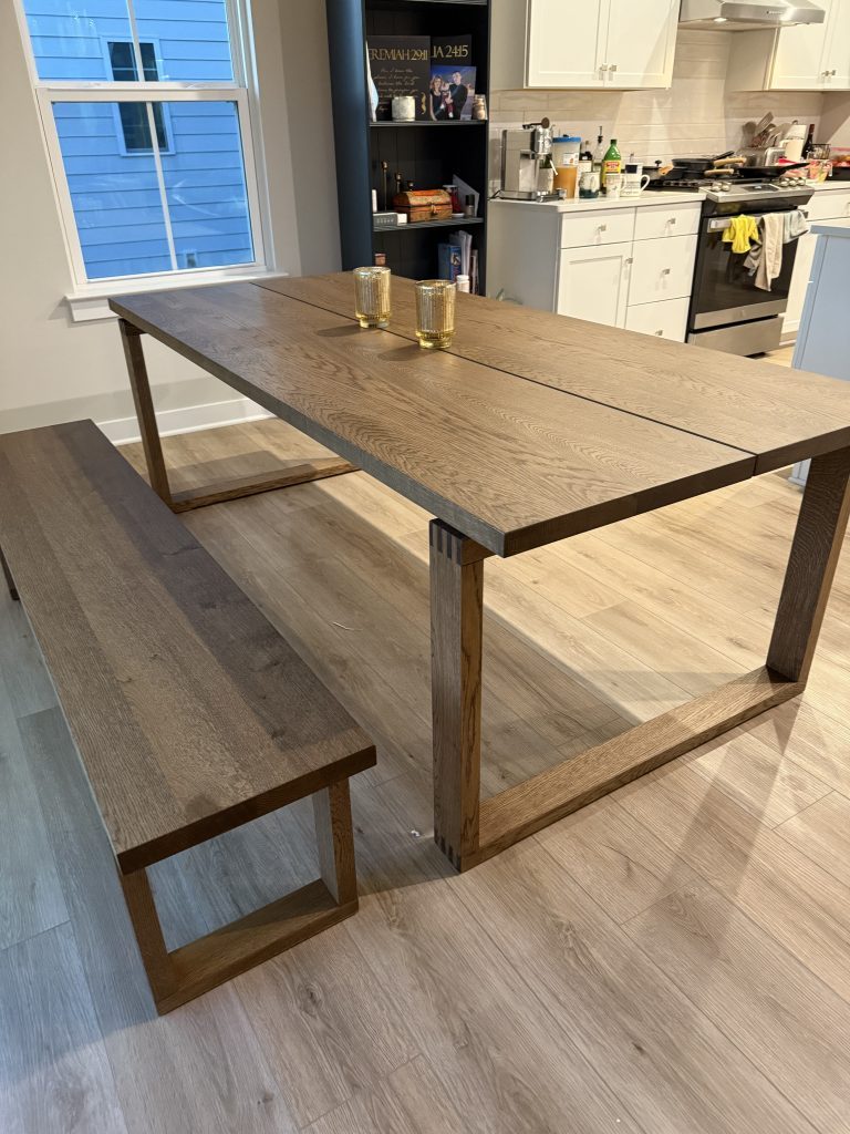 MORBYLANGA table and bench assembly