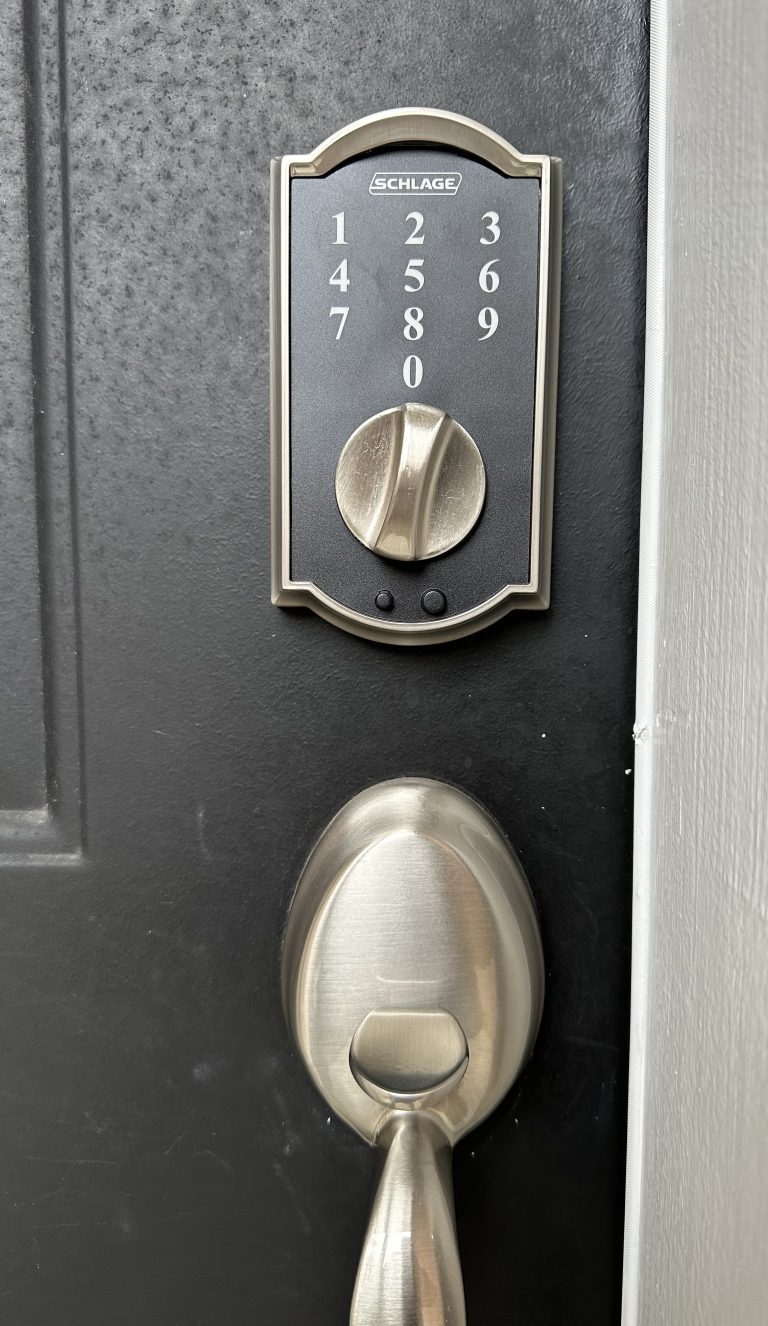 Schlage keyless touchscreen deadbolt installation