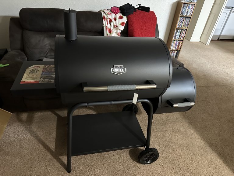 Assembly of Offset Charcoal Smoker Grill