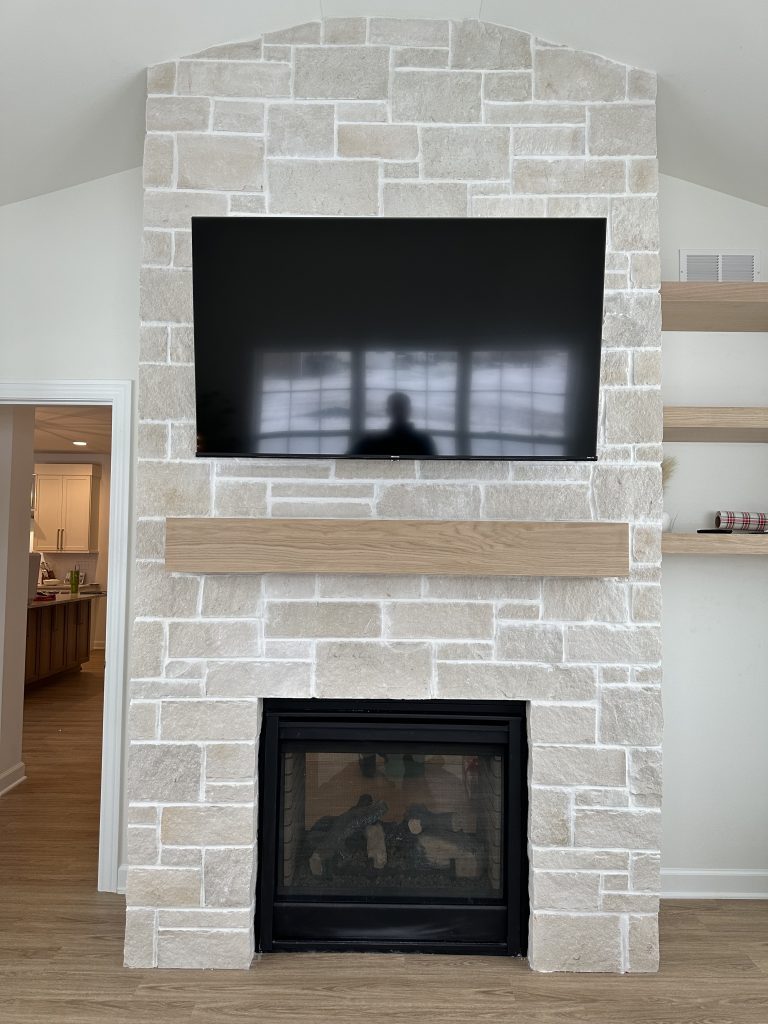 Mounting TV over fireplace