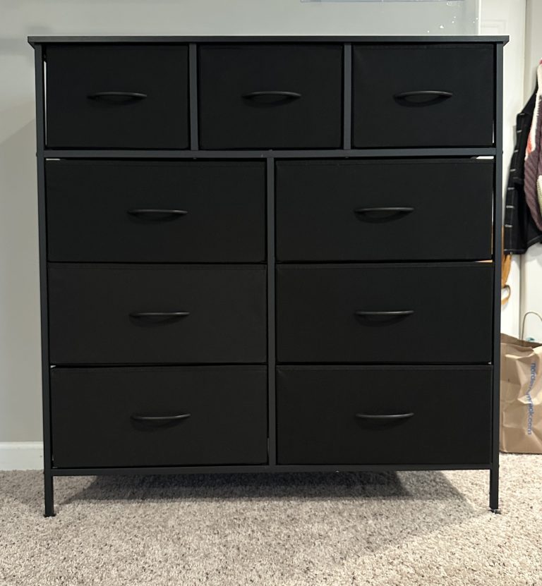 9-drawer bedroom dresser assembly