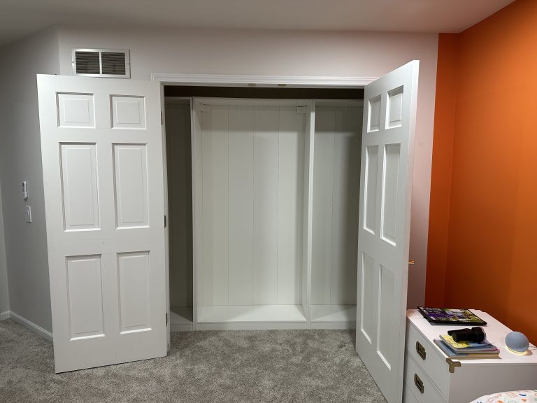 Assembly of 3 PAX frames for closet organization