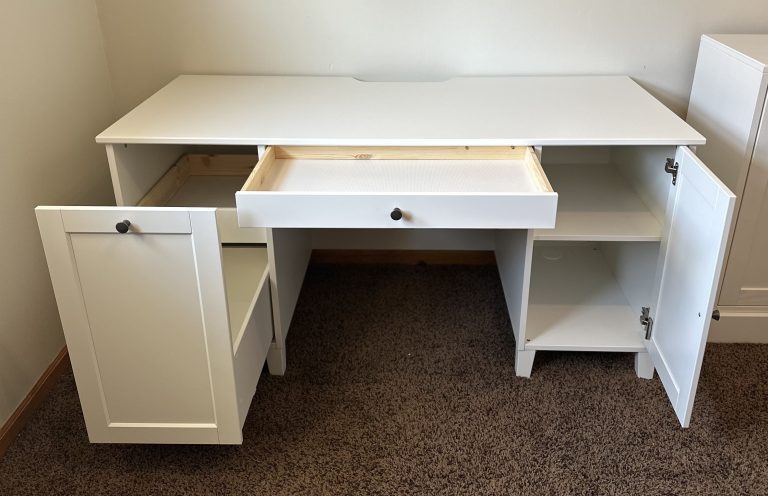 IKEA IDANAS desk assembly