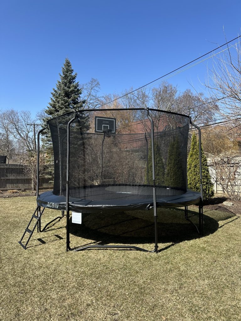 14ft round trampoline assembly