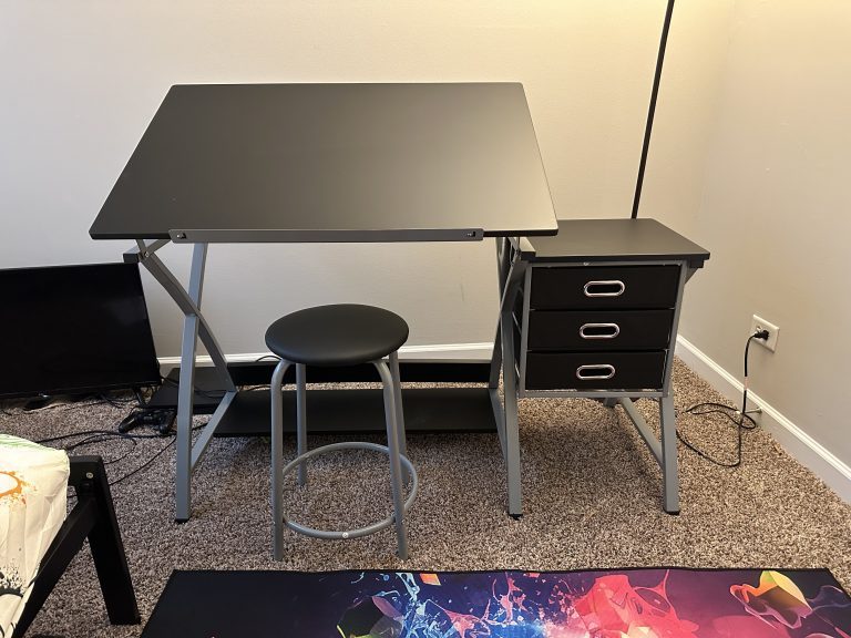 Drafting table assembly