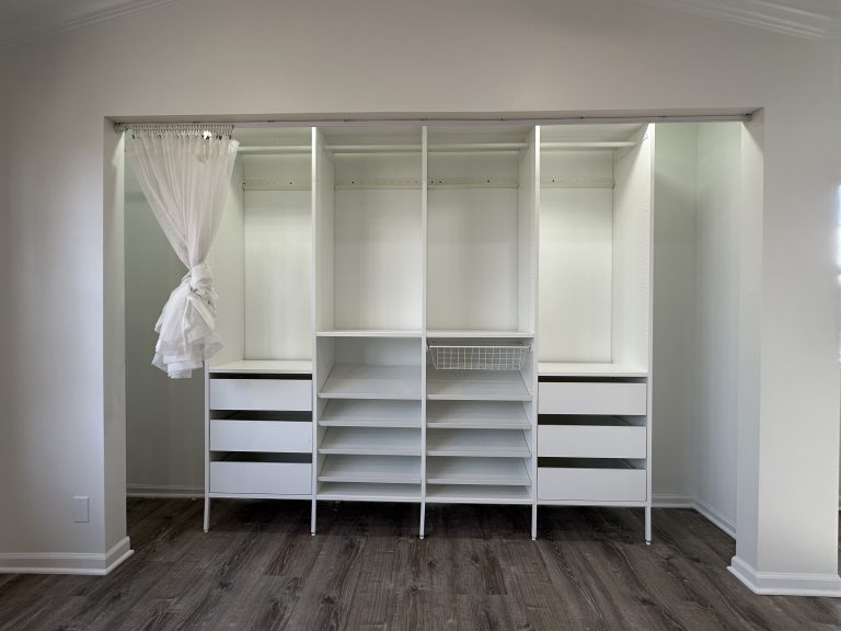 Closet system installation