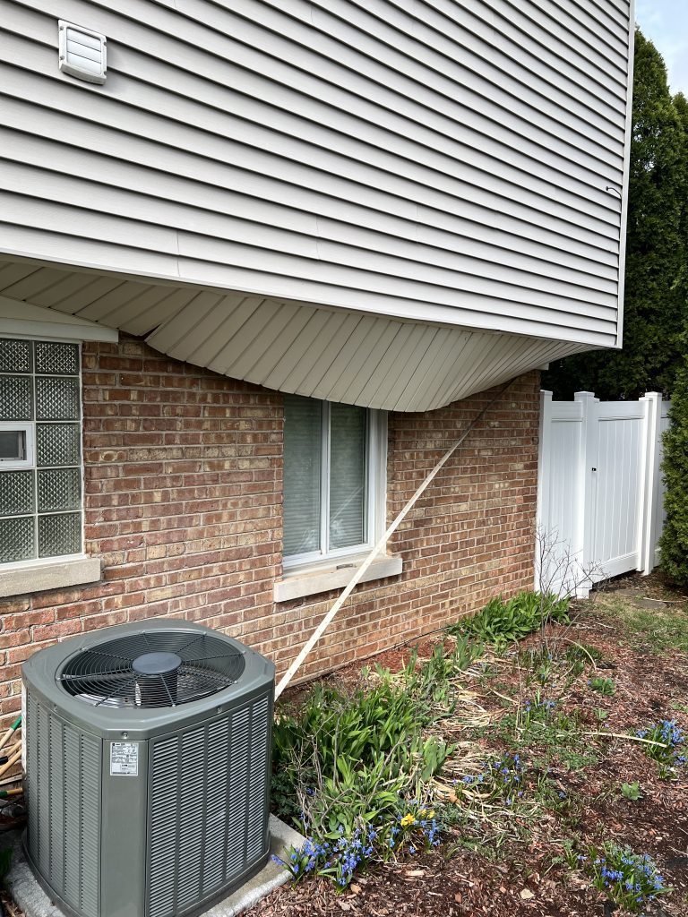 Repair of exterior soffit