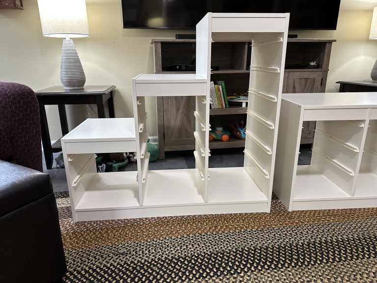 Assembly of TROFAST frames for storing children’s toys