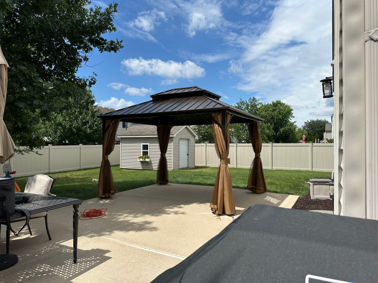 Assembly of 10×12 aluminum gazebo