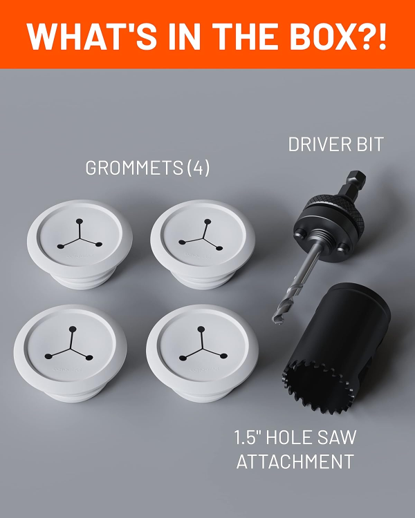 ECHOGEAR Wall Cable Hiders for Cable Management