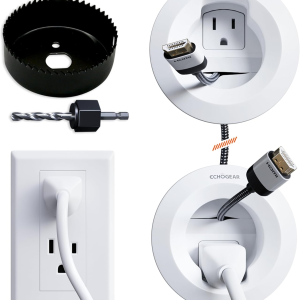 ECHOGEAR in-Wall Cable Management Kit for Power & Low Voltage Cords