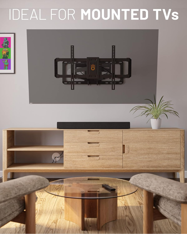 ECHOGEAR TV Cord Hider for Wall Mounted TV - White Cable Management Kit