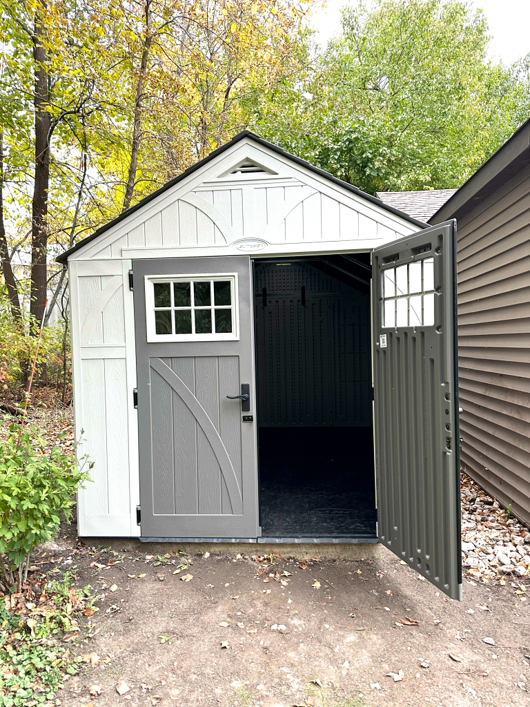 8×13 Suncast shed assembly