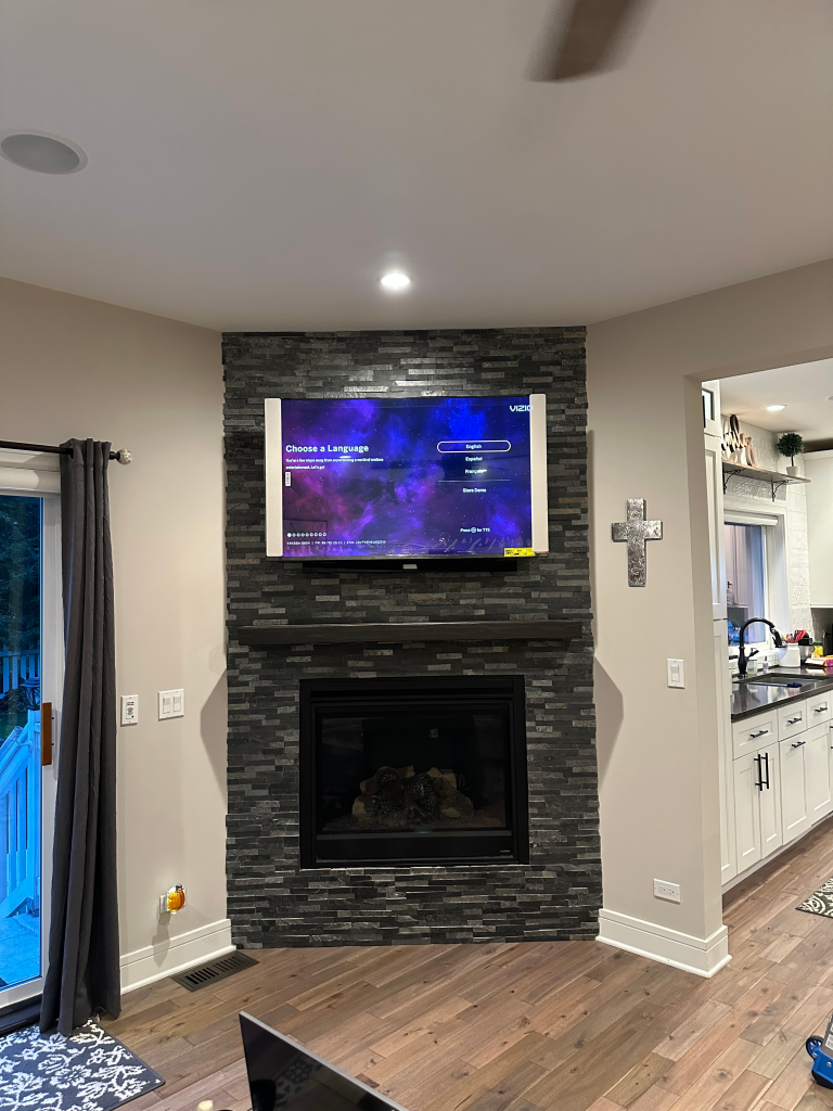 Mounting TV, sound bar, and accessories