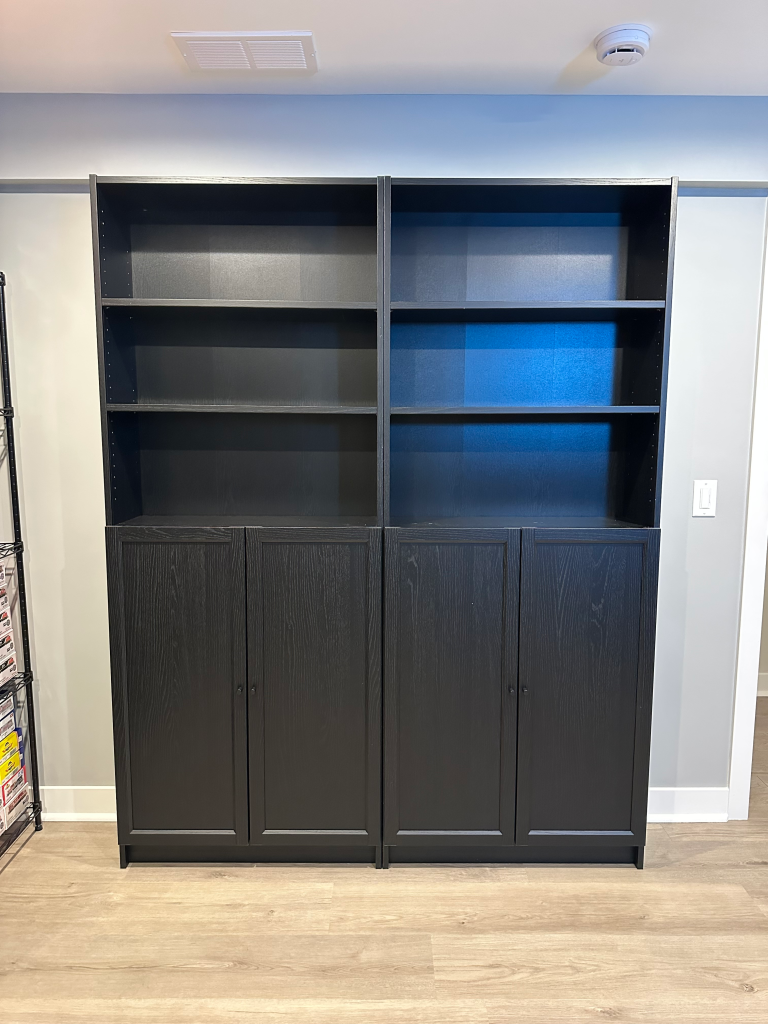 Assembly of IKEA BILLY bookcases