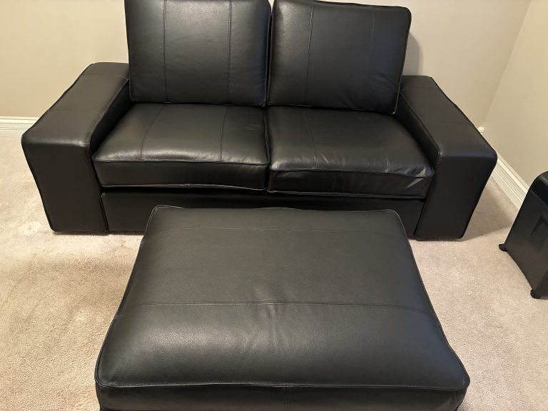 IKEA KIVIK leather sectional assembly