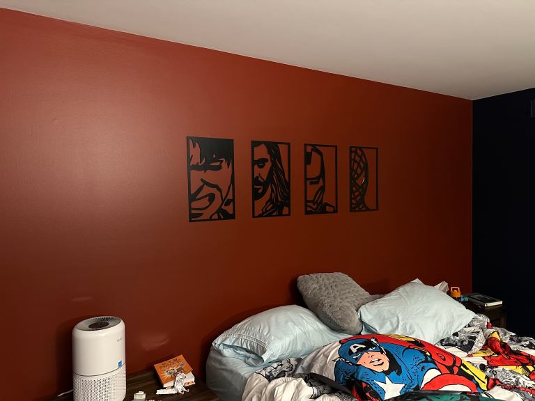 Mounting artwork and shelves