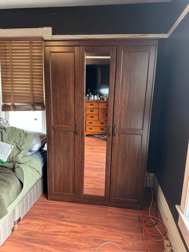 Assembly of IKEA SONGESAND wardrobe