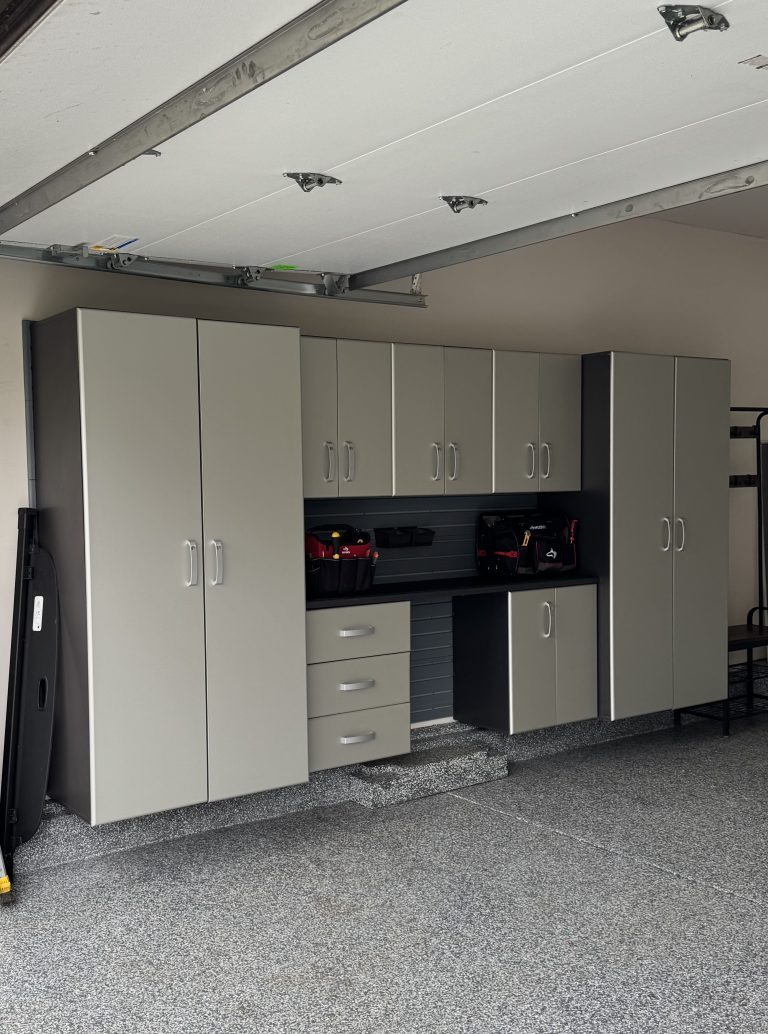 Installation of Flow Wall garage storage system