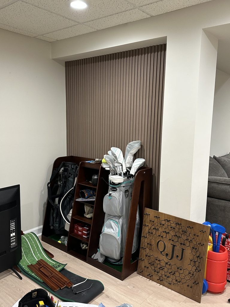 Installation of vertical slat wall panels