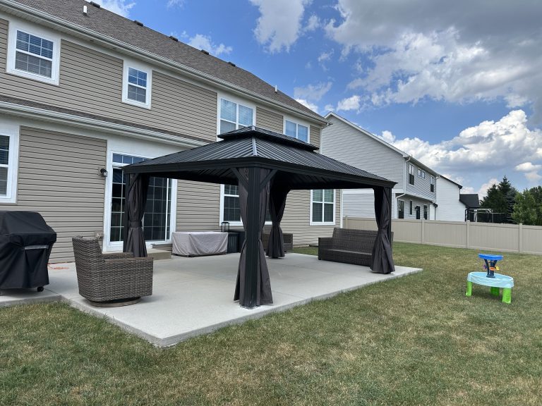 Assembly of 12×16 double-roof gazebo