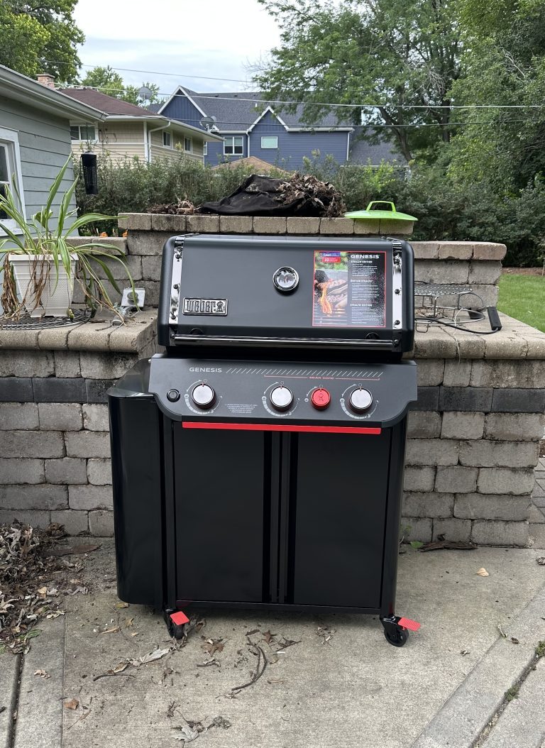 Backyard grill assembly