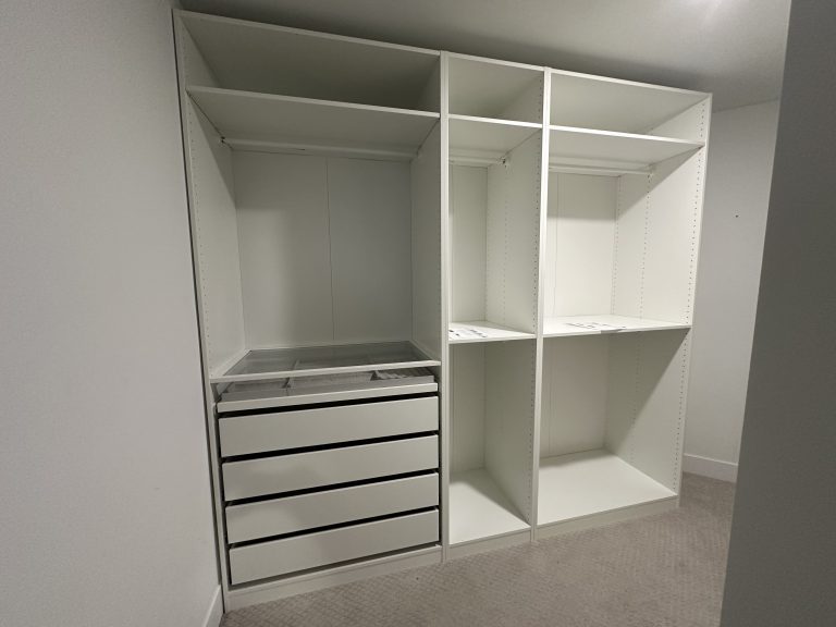 IKEA PAX closet system installation