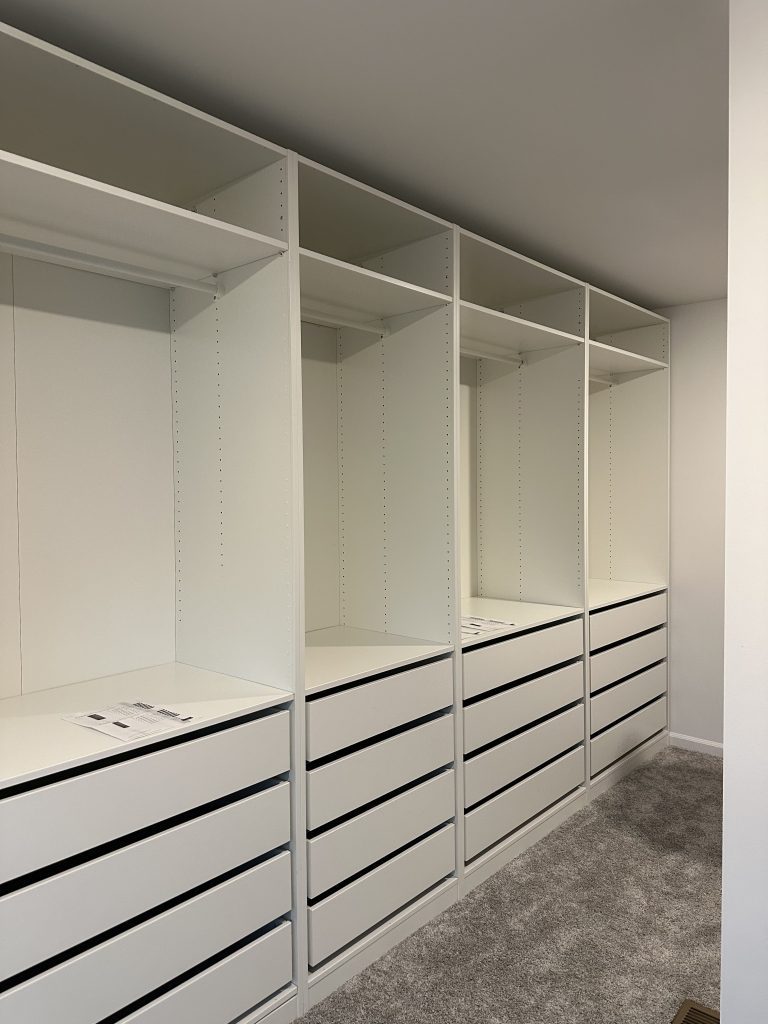 Installing IKEA PAX closet system